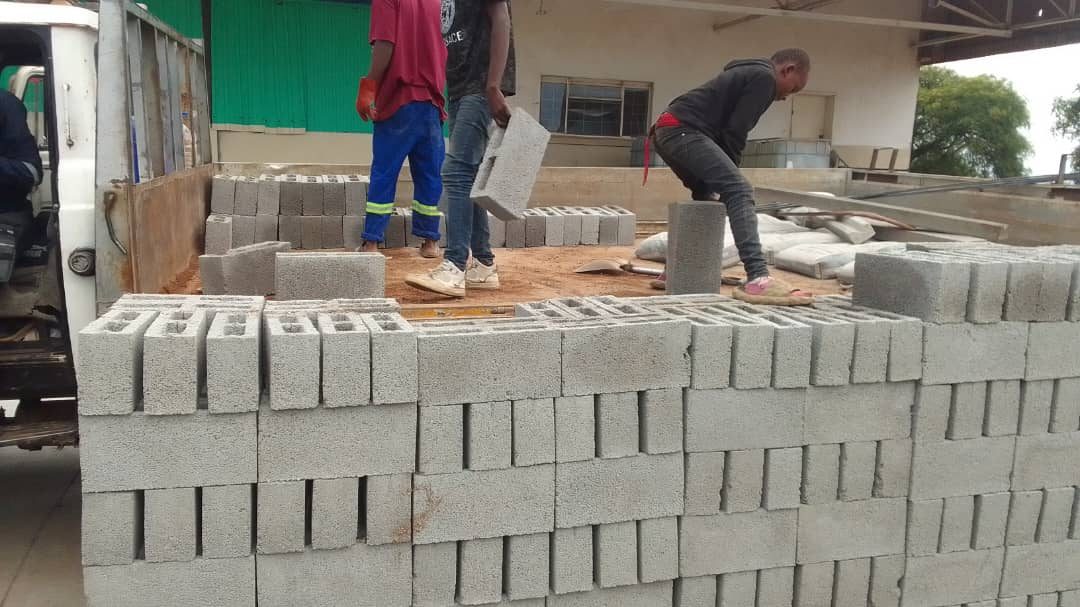 Loading blocks onto a pickup