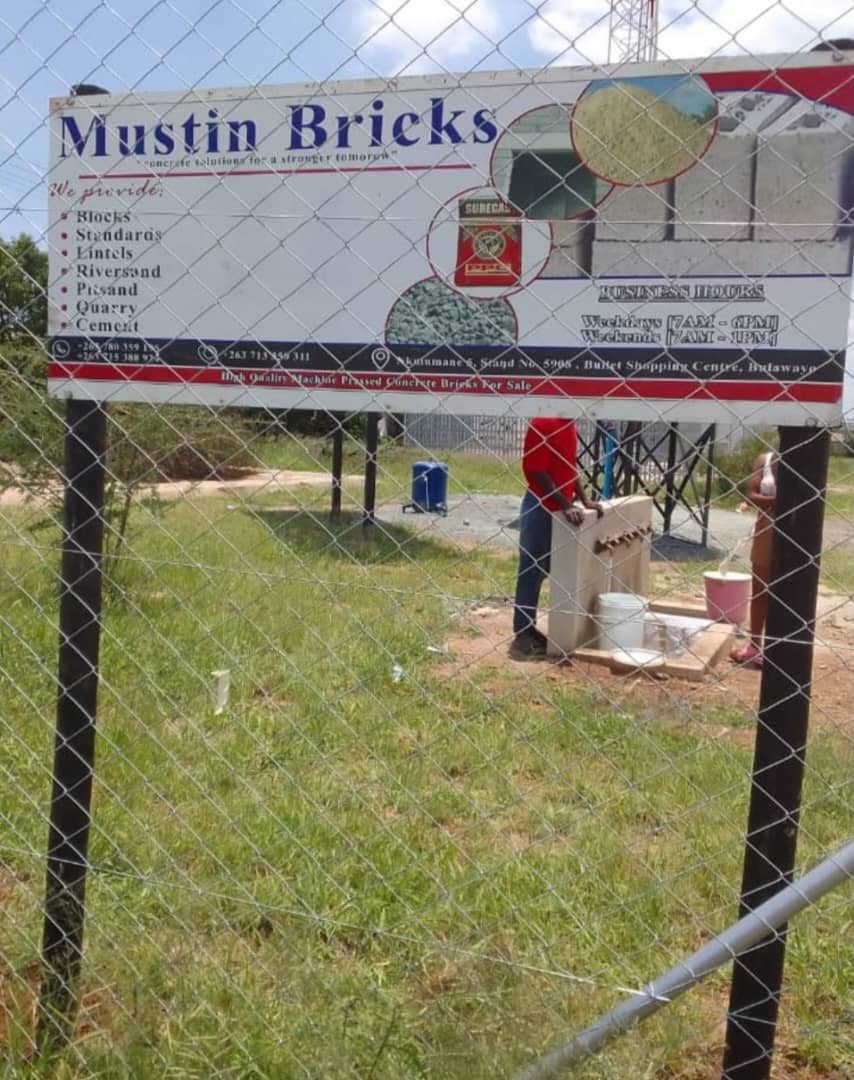 Our sign at Bullet Shopping Centre